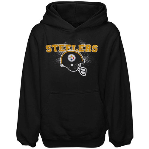 NFL Pittsburgh Steelers Preschool Scribble Time Hoodie - Black